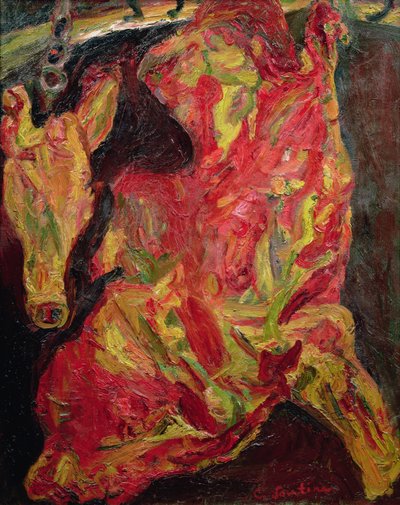 Naudan ja vasikan pään puoli, 1925 tekijältä Chaim Soutine