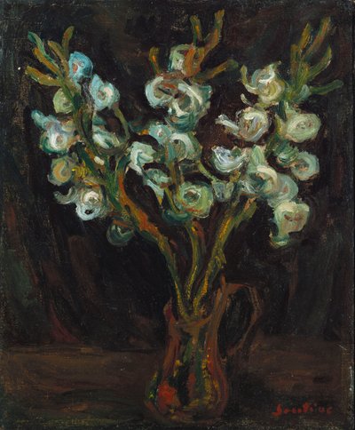 Siniset gladiolit, n. 1929 tekijältä Chaim Soutine