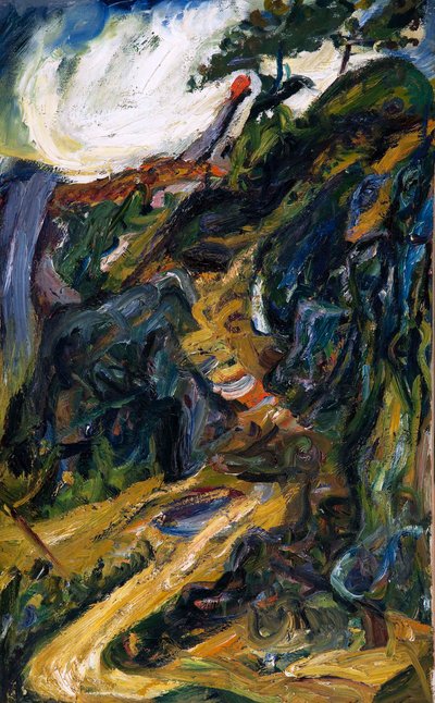 Mutkainen tie, lähellä Gréolièresiä tekijältä Chaim Soutine