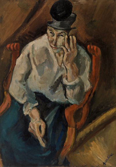 Nainen istuu nojatuolissa tekijältä Chaim Soutine