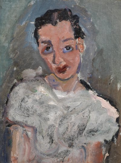 Nuori nainen valkoisessa puserossa tekijältä Chaim Soutine