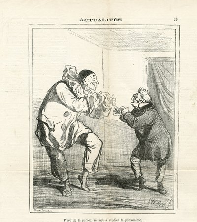 Kuvituskuva Chamista (1819-1879) Le Charivari -lehdessä. tekijältä Amédée de Noé