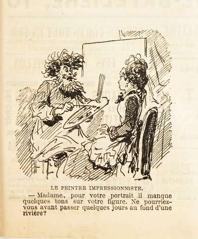Rouva, muotokuvastasi puuttuu muutama sävy kasvoiltasi..., 1877. tekijältä Cham