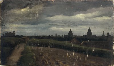 Yleisnäkymä Pariisista Gobelinsin kaupunginosasta tekijältä Charles Emile Cuisin
