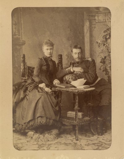 Konstantinos Konstantinovitš ja Venäjän Elisabeth Mavrikievna (s. Saksi Altenburgin prinsessa Elisabeth) - Venäjän suurruhtinas Konstantin Konstantinovitš (1858-1915) ja Venäjän suurherttuatar Elizaveta Mavrikievna (1865-1927), kirjoittanut Bergamasc tekijältä Charles Bergamasco