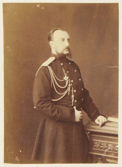 Nicolas Nikolaievitch de Russie - Muotokuva Venäjän suurherttua Nikolai Nikolajevitšista (vanhin) (1831-1891), Bergamasco, Charles (Karl) (1830-1896). Albumin Photo, c. 1874. Venäjän valtion elokuva- ja valokuva-arkisto, Krasnogorsk tekijältä Charles Bergamasco