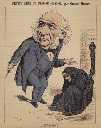Pieni viila ja iso ketju (värillinen kaiverrus) tekijältä Charles (after) Gilbert Martin
