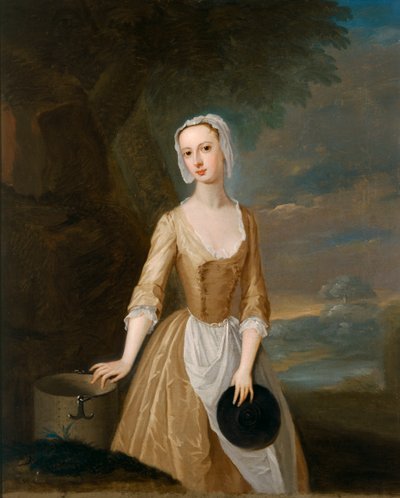 Catherine Hyde, Queensburyn herttuatar lypsyneitona n. 1770 (öljy kankaalle) tekijältä Charles (after) Jervas