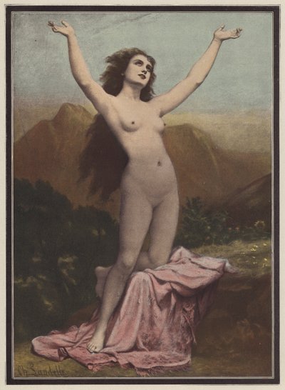 Desire (väri litho) tekijältä Charles (after) Landelle