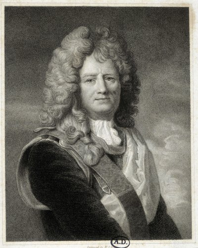 Vaubanin muotokuva - maalaus Le Brunista tekijältä Charles (after) Le Brun