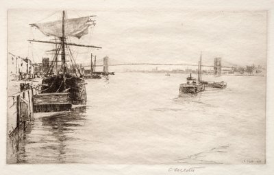 Brooklyn Bridge, 1888. tekijältä Charles Adams Platt