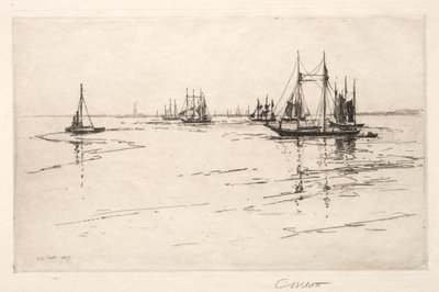Buttermilk Channel, New York, 1889. tekijältä Charles Adams Platt