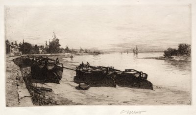 Mutaveneet Thamesilla, 1883. tekijältä Charles Adams Platt