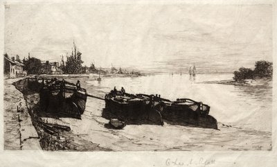 Mutaveneet Thamesilla, 1883. tekijältä Charles Adams Platt