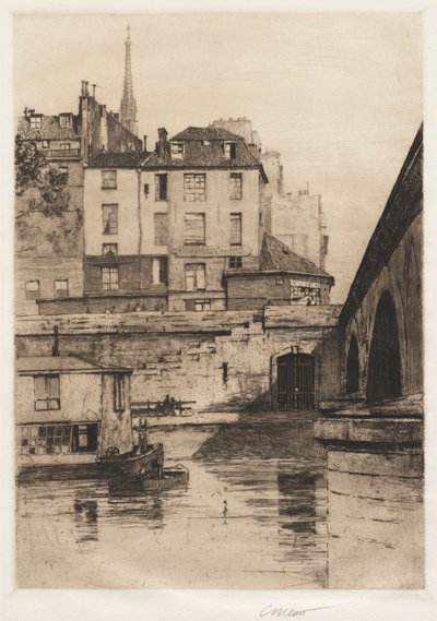 Quai des Orfèvres, Pariisi, 1886. tekijältä Charles Adams Platt