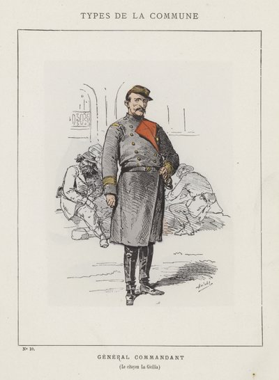 Kenraalikomentaja, kansalainen La Cecilia tekijältä Charles Albert d Arnoux Bertall