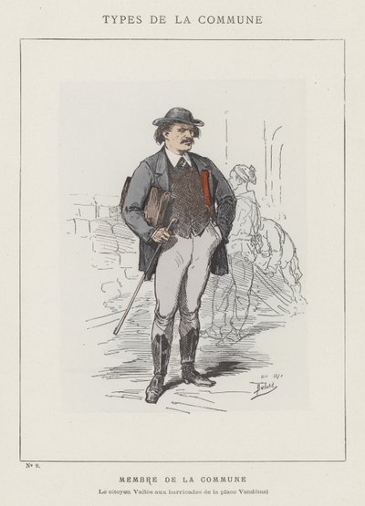 Kunnan jäsen, Citizen Valles Place Vendomen barrikadeilla tekijältä Charles Albert d Arnoux Bertall