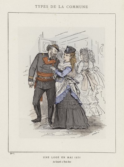 Lodge toukokuussa 1871, Au Canard ja Trois Becs tekijältä Charles Albert d Arnoux Bertall