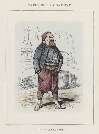 Zouave Communeux tekijältä Charles Albert d Arnoux Bertall