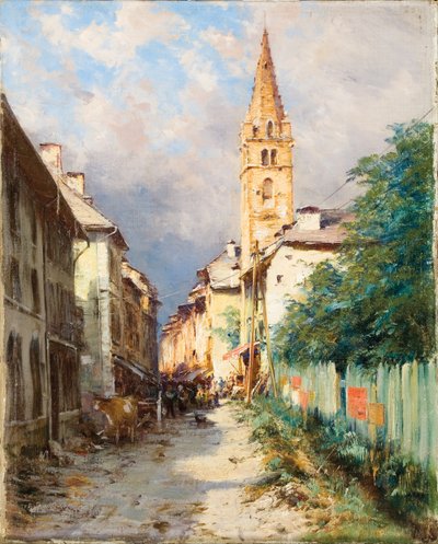 Katu Barcelonnettessa tekijältä Charles Alexandre Bertier