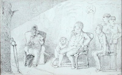 Ghost Story (kynä ja muste paperille) tekijältä Charles Altamont Doyle