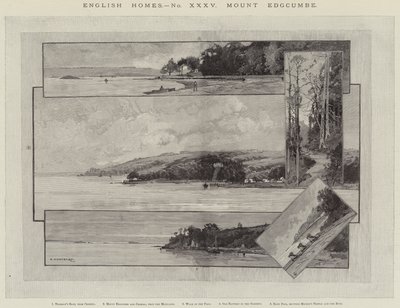 Englantilaiset kodit, Mount Edgcumbe tekijältä Charles Auguste Loye