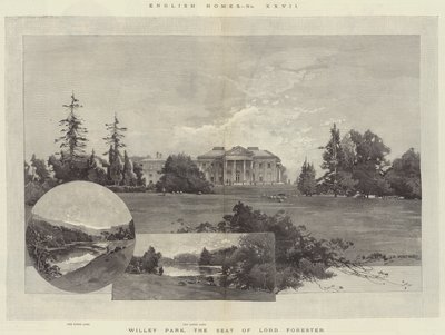 English Homes, Willey Park, Lord Foresterin istuin tekijältä Charles Auguste Loye