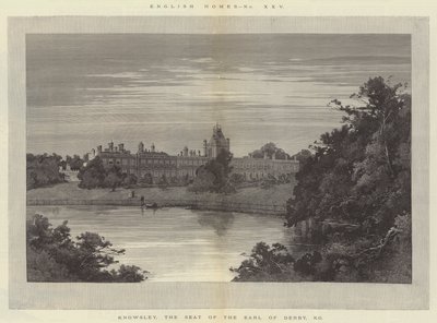 Knowsley, Earl of Derbyn kotipaikka, KG tekijältä Charles Auguste Loye