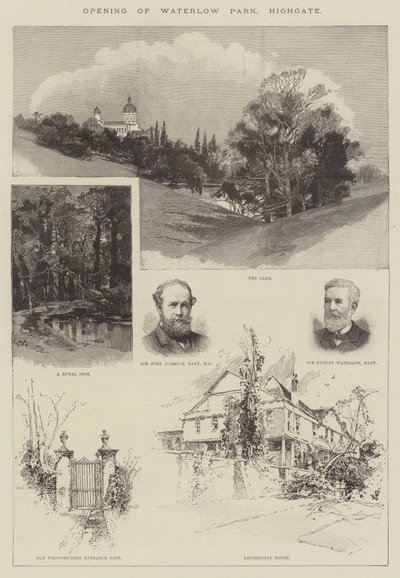 Waterlow Parkin avaaminen, Highgate tekijältä Charles Auguste Loye