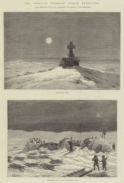 Amerikkalainen Franklinin hakuretkikunta tekijältä Charles Auguste Loye