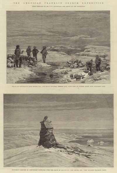 Amerikkalainen Franklinin hakuretkikunta tekijältä Charles Auguste Loye