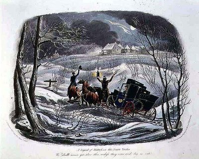 "A Signal of Distress, or The Christmas Visitor", kaiverrettu R.G. Reeve (1811-37), julkaissut Thomas McLean. tekijältä Charles B. (after) Newhouse