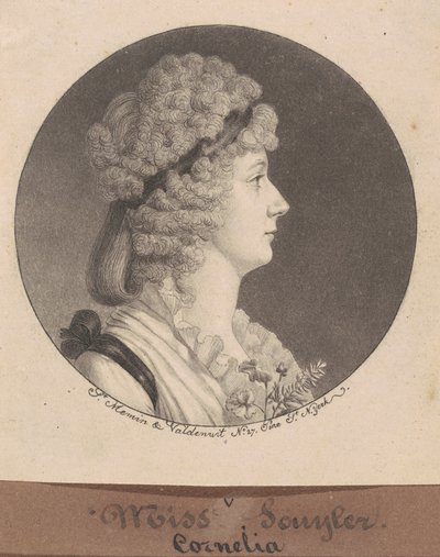Cornelia Schuyler Morton tekijältä Charles B. J. Févret de Saint Mémin