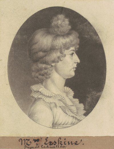 Frances Cadwalader Erskine tekijältä Charles B. J. Févret de Saint Mémin