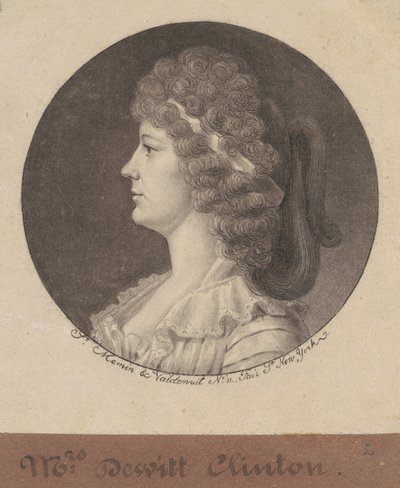 Maria Franklin Clinton tekijältä Charles B. J. Févret de Saint Mémin