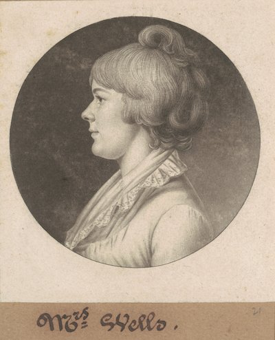 Mary Wright Sonntag Wells tekijältä Charles B. J. Févret de Saint Mémin