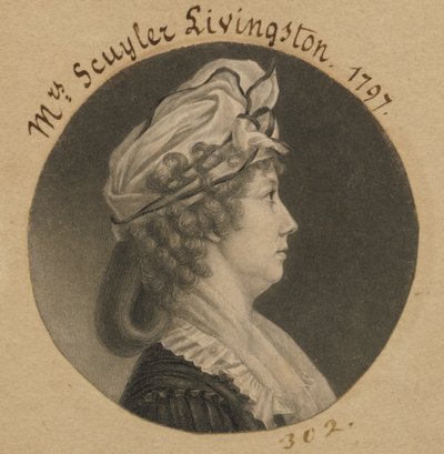 Eliza Barclay Livingston tekijältä Charles Balthazar Julien Févret de Saint-Mémin