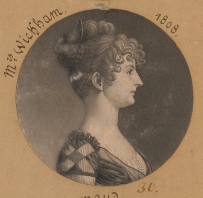 Elizabeth Selden McClurg Wickham tekijältä Charles Balthazar Julien Févret de Saint-Mémin