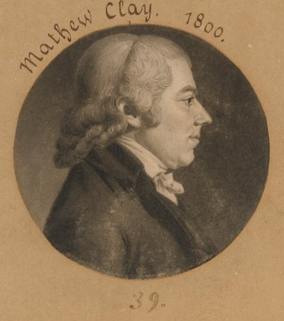 Matthew Clay tekijältä Charles Balthazar Julien Févret de Saint-Mémin