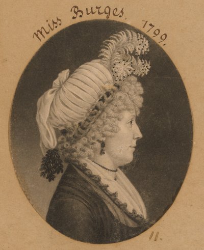 Miss Burges tekijältä Charles Balthazar Julien Févret de Saint-Mémin