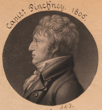 Möglicherweise Charles Pinckney oder Dr. George Wilson tekijältä Charles Balthazar Julien Févret de Saint-Mémin
