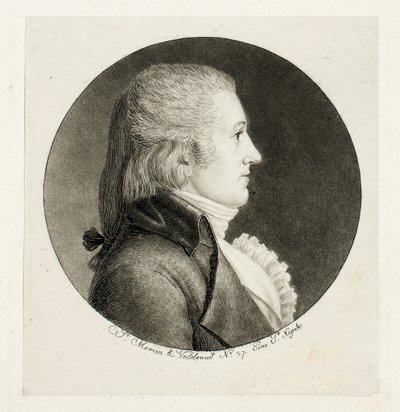 Profiilimuotokuva, Blake tekijältä Charles Balthazar Julien Févret de Saint-Mémin