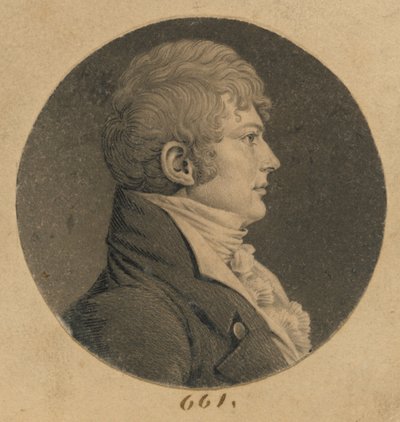 Tunnistamaton mies tekijältä Charles Balthazar Julien Févret de Saint-Mémin