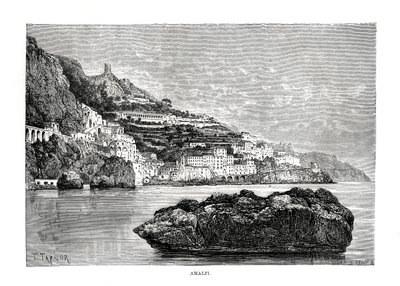 Amalfi, Italia, 1879 tekijältä Charles Barbant