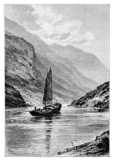 Yangtse-joki, Kiina, 1895. tekijältä Charles Barbant