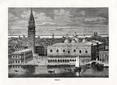 Venetsia, Italia, 1879 tekijältä Charles Barbant