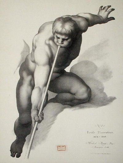 Enkeli soittaa trumpetilla, levy 1 Cours de Dessinin osasta II: 
