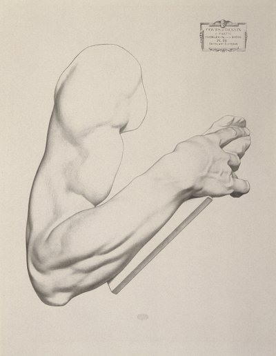 Jälki harmaalle paperille, 1868 tekijältä Charles Bargue