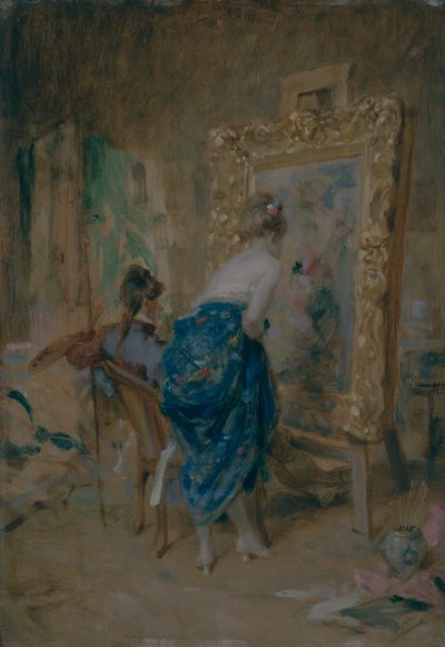 "Taiteilijan malli", 1874. tekijältä Charles Bargue