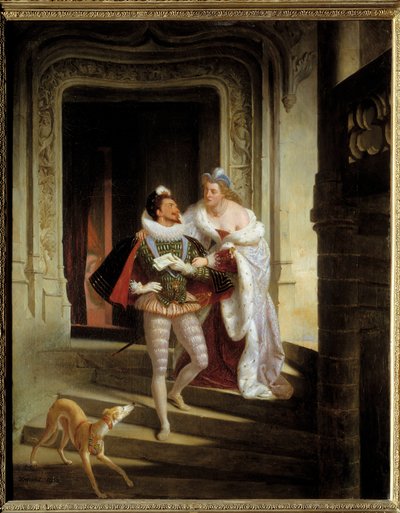 Noirmoutiersin markiisi Charlotte de Beaune Semblancay (1551-1617), joka pyrkii kiertämään Henry I Lorrainesta, Guisen herttua nimeltä Balafre (1550-1588) mennäkseen Blois
